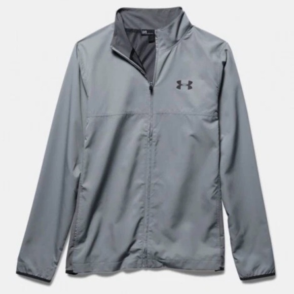 Under Armour Light Gray Zip-Up Jacket - Picture 4 of 4
